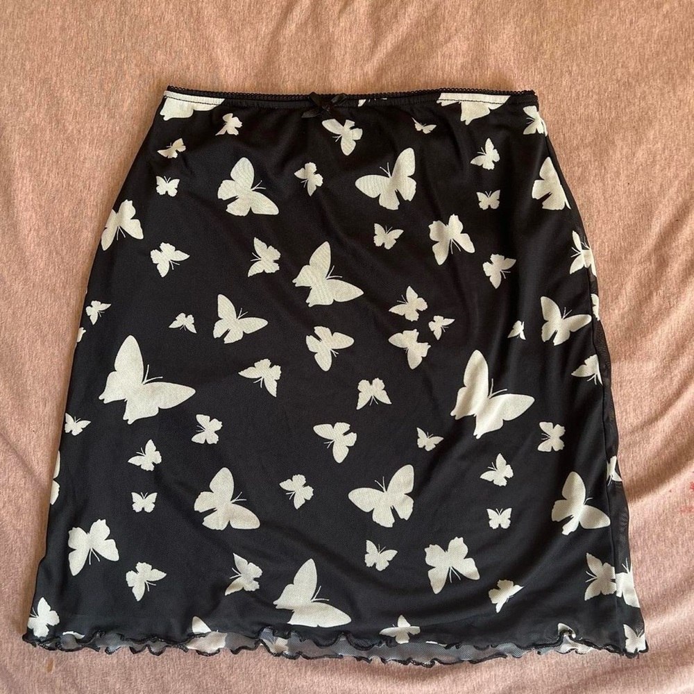 Wild Fable Black and White Pencil Skirt